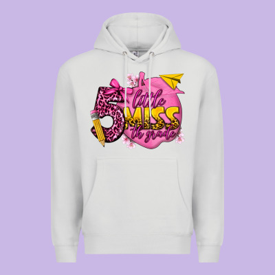 Little Miss 5th Grade Premium Hoodie Designed By Texasbilliewilder