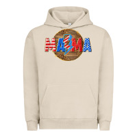 Pigment French Oak American mama with lightning bolt Urban Hoodie - texasbilliewilder