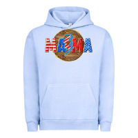Pigment Grape Ice American mama with lightning bolt Urban Hoodie - texasbilliewilder