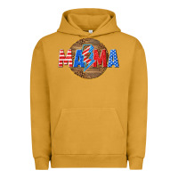 Pigment Peanut Butter American mama with lightning bolt Urban Hoodie - texasbilliewilder