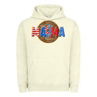 Pigment Pistachio American mama with lightning bolt Urban Hoodie - texasbilliewilder