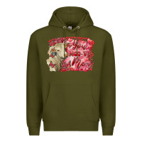 Army Green valentine's day you moo ve me charolais cow Premium Hoodie - RanaPortraitStore