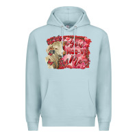 Blue Mist valentine's day you moo ve me charolais cow Premium Hoodie - RanaPortraitStore