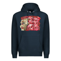 Navy valentine's day you moo ve me charolais cow Premium Hoodie - RanaPortraitStore