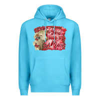 Ocean Blue valentine's day you moo ve me charolais cow Premium Hoodie - RanaPortraitStore