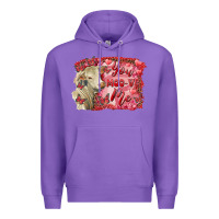 Purple valentine's day you moo ve me charolais cow Premium Hoodie - RanaPortraitStore