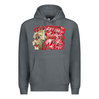 Rock valentine's day you moo ve me charolais cow Premium Hoodie - RanaPortraitStore