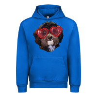 Cobalt havanese dog with love glasses Urban Hoodie - RanaPortraitStore
