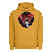 Pigment Peanut Butter havanese dog with love glasses Urban Hoodie - RanaPortraitStore