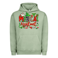 Pigment Oil Green christmas medical assistant Urban Hoodie - Zillion Design Studio