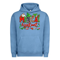 Pigment Pebble Blue christmas medical assistant Urban Hoodie - Zillion Design Studio