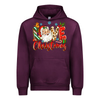Mauve Wine love christmas Urban Hoodie - Zillion Design Studio