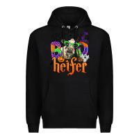 Black boo heifer Premium Hoodie - Zillion Design Studio