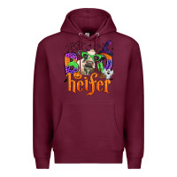 Burgundy boo heifer Premium Hoodie - Zillion Design Studio