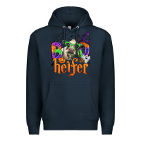Navy boo heifer Premium Hoodie - Zillion Design Studio