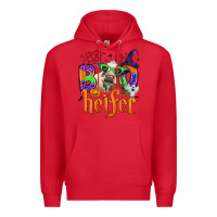 Red boo heifer Premium Hoodie - Zillion Design Studio