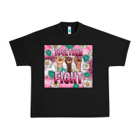 Black Breast Cancer Together Fight Urban Heavy Tee - Artiststas