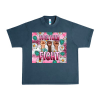Midnight Navy Breast Cancer Together Fight Urban Heavy Tee - Artiststas