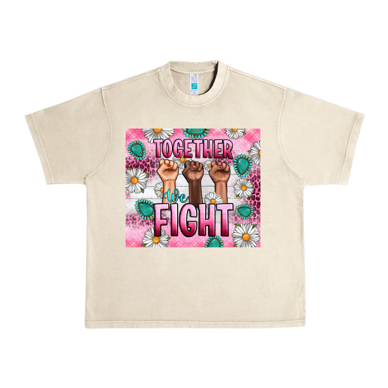 Breast Cancer Together Fight Urban Heavy Tee by Artiststas | Teevron