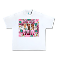 White Breast Cancer Together Fight Urban Heavy Tee - Artiststas
