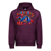 Mauve Wine Amerisaurus rex Urban Hoodie - texasbilliewilder