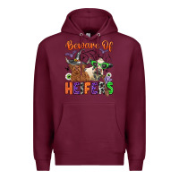 Burgundy beware of heifers Premium Hoodie - Zillion Design Studio