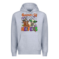 Heather Grey beware of heifers Premium Hoodie - Zillion Design Studio