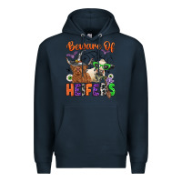 Navy beware of heifers Premium Hoodie - Zillion Design Studio