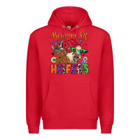 Red beware of heifers Premium Hoodie - Zillion Design Studio