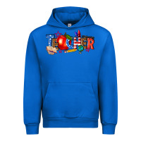 Cobalt American teacher Urban Hoodie - texasbilliewilder