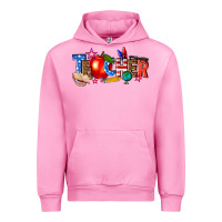 Fuchsia Pink American teacher Urban Hoodie - texasbilliewilder