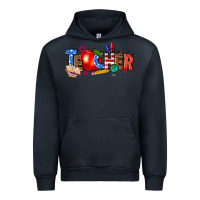 Navy American teacher Urban Hoodie - texasbilliewilder