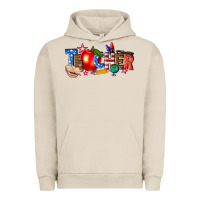 Pigment French Oak American teacher Urban Hoodie - texasbilliewilder