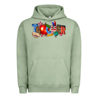 Pigment Oil Green American teacher Urban Hoodie - texasbilliewilder
