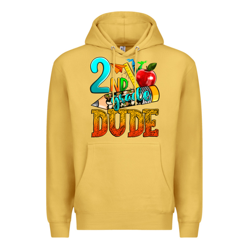 2nd Grade Dude Premium Hoodie by texasbilliewilder | Teevron