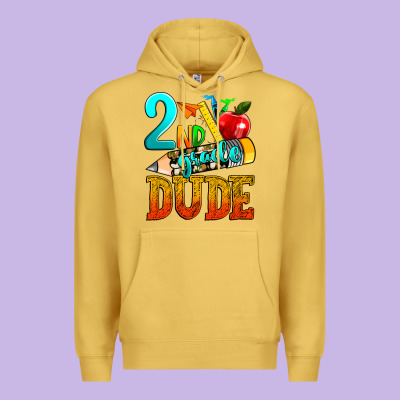2nd Grade Dude Premium Hoodie Designed By Texasbilliewilder