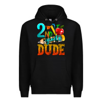 Black 2nd grade dude Premium Hoodie - texasbilliewilder