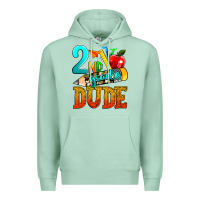 Seafoam 2nd grade dude Premium Hoodie - texasbilliewilder