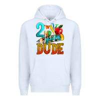 White 2nd grade dude Premium Hoodie - texasbilliewilder