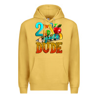 Antique Gold 2nd grade dude Premium Hoodie - texasbilliewilder