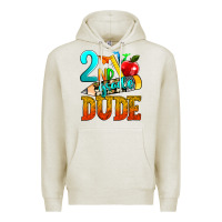 Oatmeal Heather 2nd grade dude Premium Hoodie - texasbilliewilder