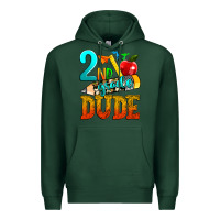 Sports Green 2nd grade dude Premium Hoodie - texasbilliewilder