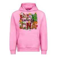 Fuchsia Pink santa's favorite cna Urban Hoodie - Zillion Design Studio
