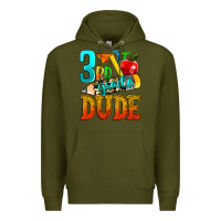 Army Green 3rd grade dude Premium Hoodie - texasbilliewilder