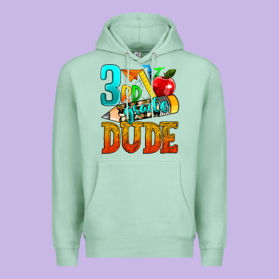 3rd Grade Dude Premium Hoodie Designed By Texasbilliewilder