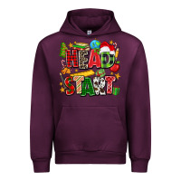 Mauve Wine head start christmas Urban Hoodie - Zillion Design Studio
