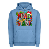 Pigment Pebble Blue head start christmas Urban Hoodie - Zillion Design Studio