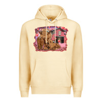 Pina Colada valentine's day mama cow and baby cows Premium Hoodie - RanaPortraitStore