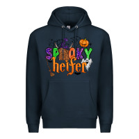 Navy spooky heifer Premium Hoodie - Zillion Design Studio