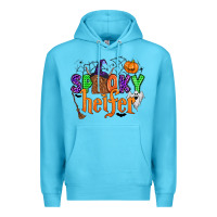 Ocean Blue spooky heifer Premium Hoodie - Zillion Design Studio